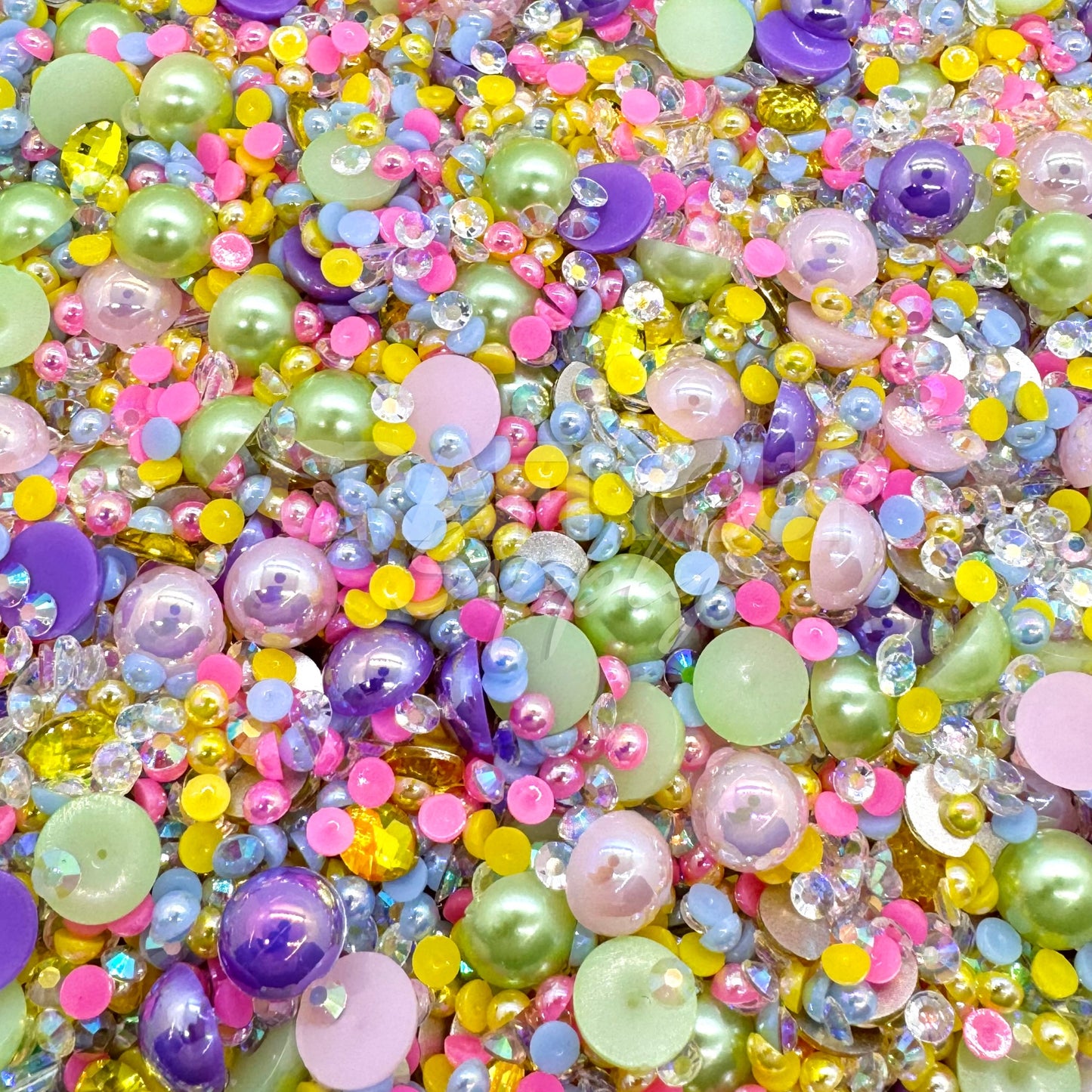 faux half pearls