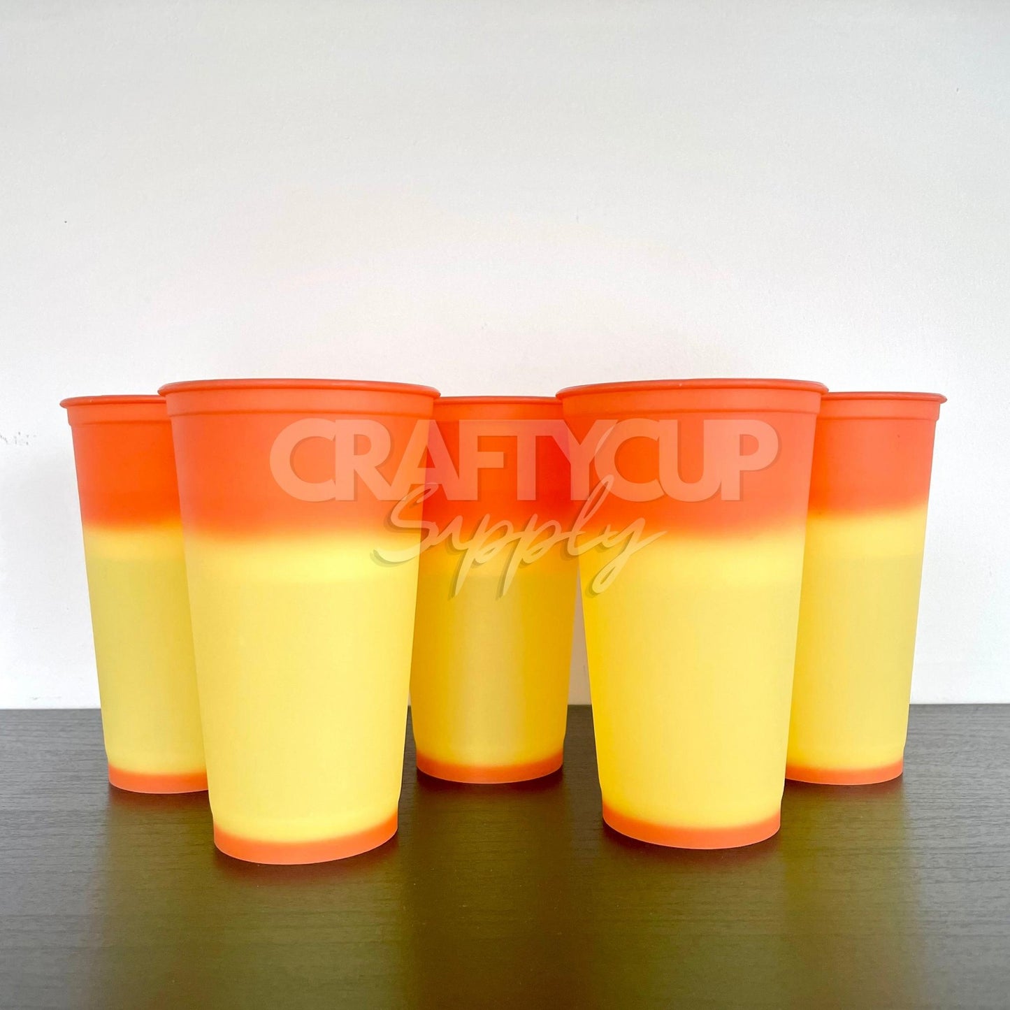 Orange to Yellow Colour Change 16oz (470ml) Hot Cup
