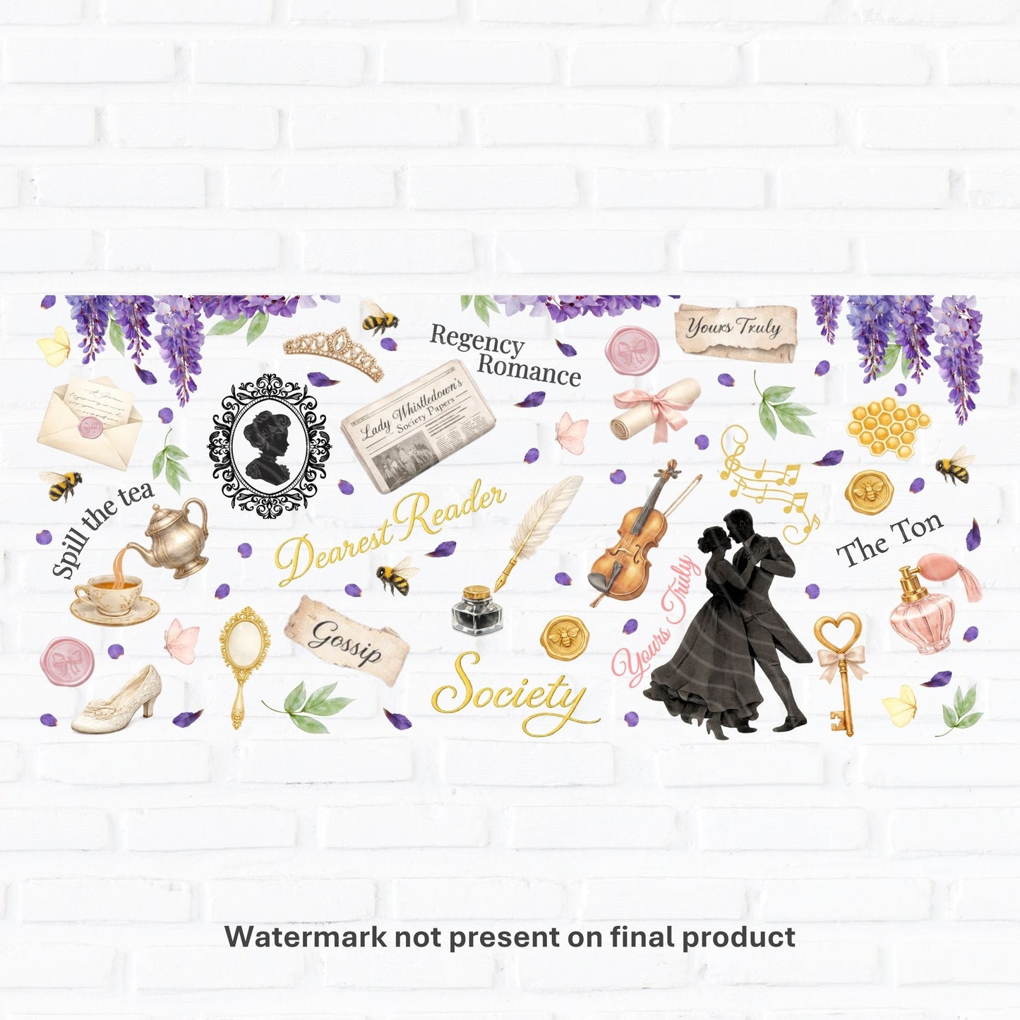 Regency Romance | UV DTF Wrap