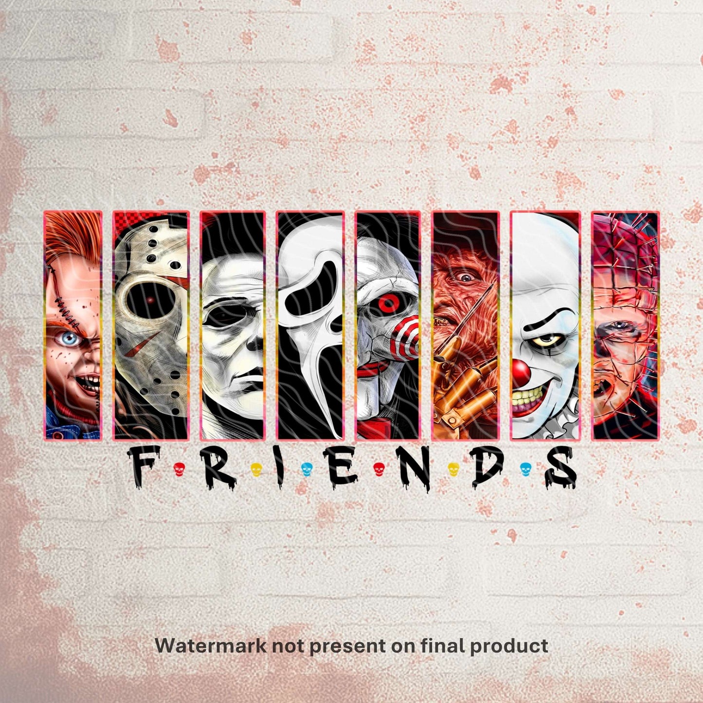 Horror Friends | Can UV DTF Wrap