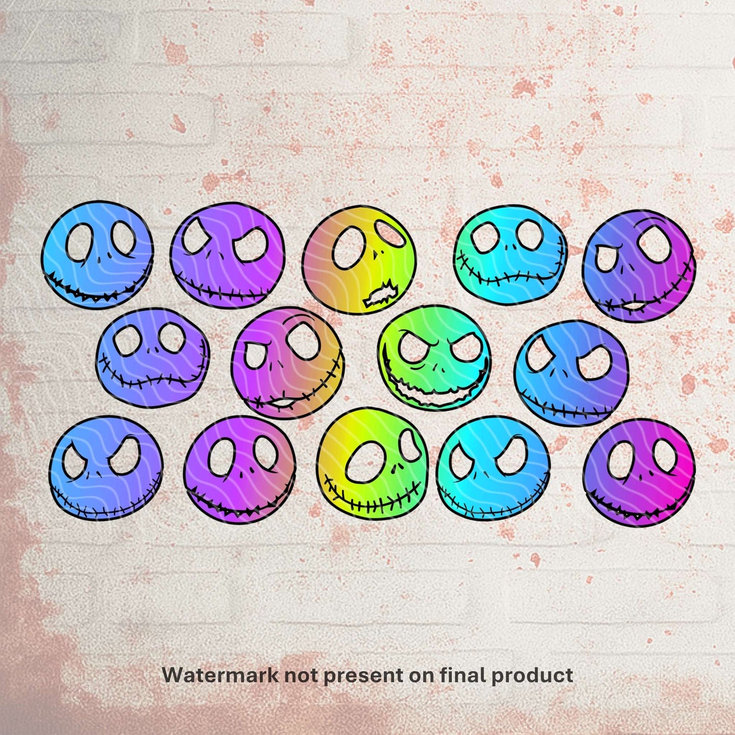Jack Faces | Can UV DTF Wrap