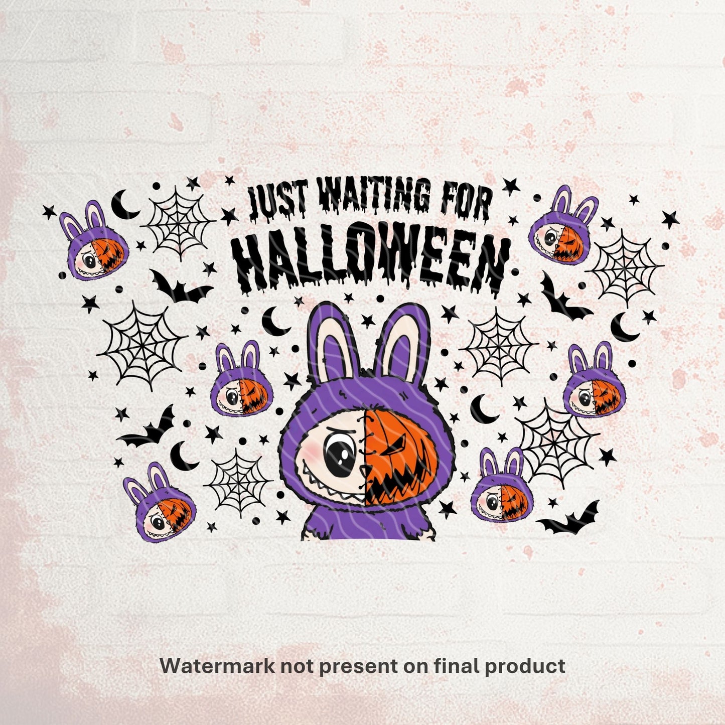 Pumpkin Monster | Cold Cup UV DTF Wrap
