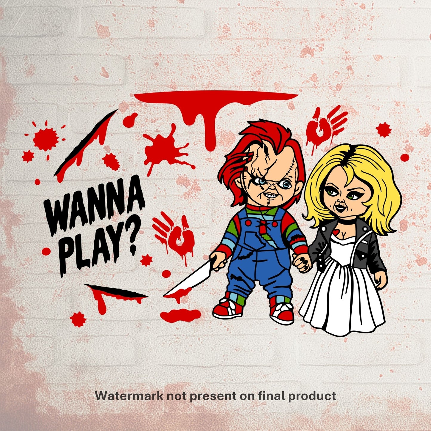 Wanna Play? | Cold Cup UV DTF Wrap