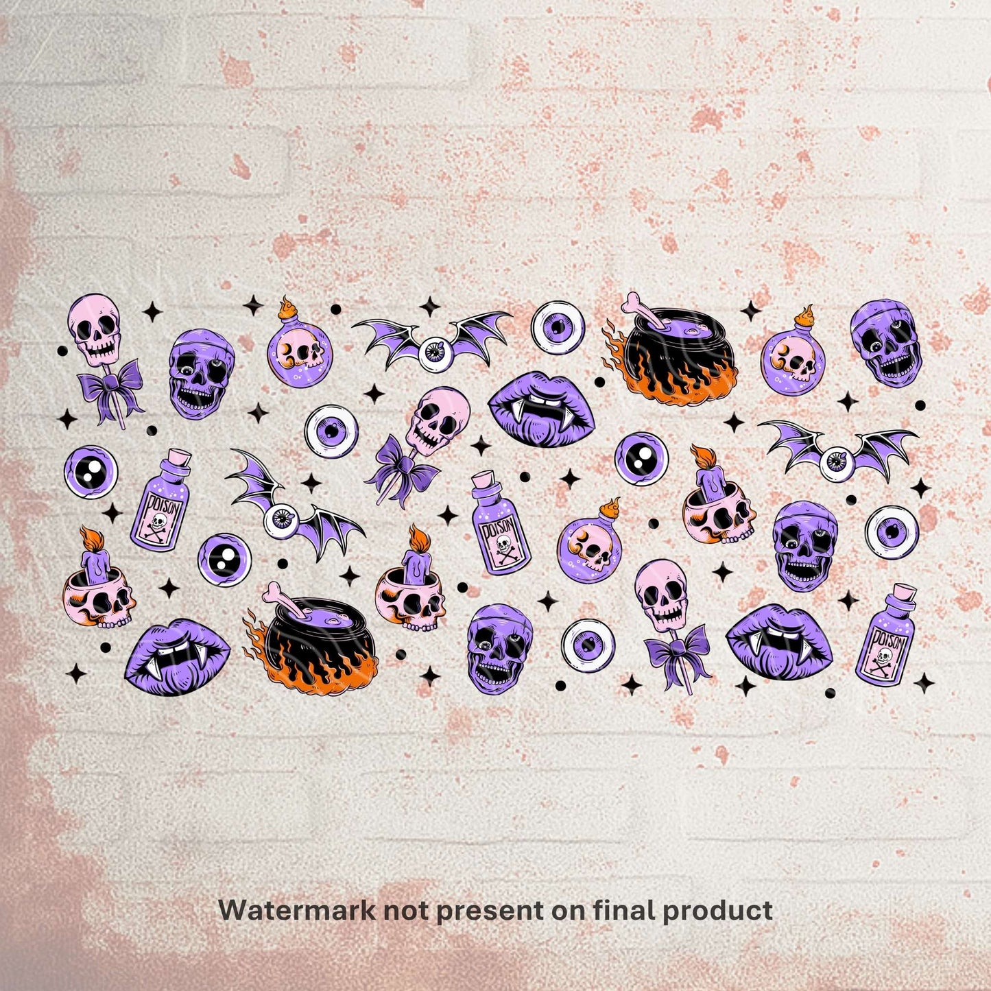 UV DTF Halloween wrap for Libbey 16oz glass cans – spooky tumbler transfer for UK crafters and wholesale suppliers