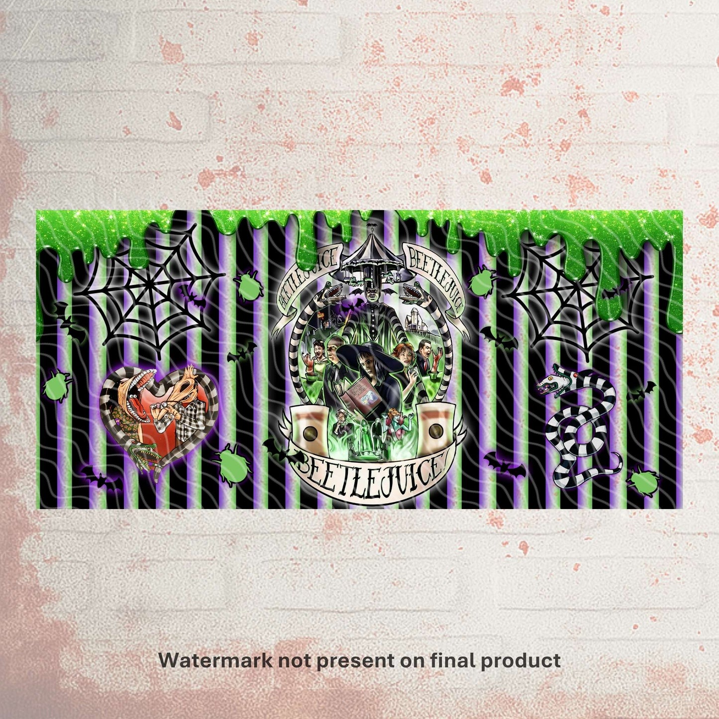 Beetlejuice Beetlejuice Beetlejuice | Can UV DTF Wrap