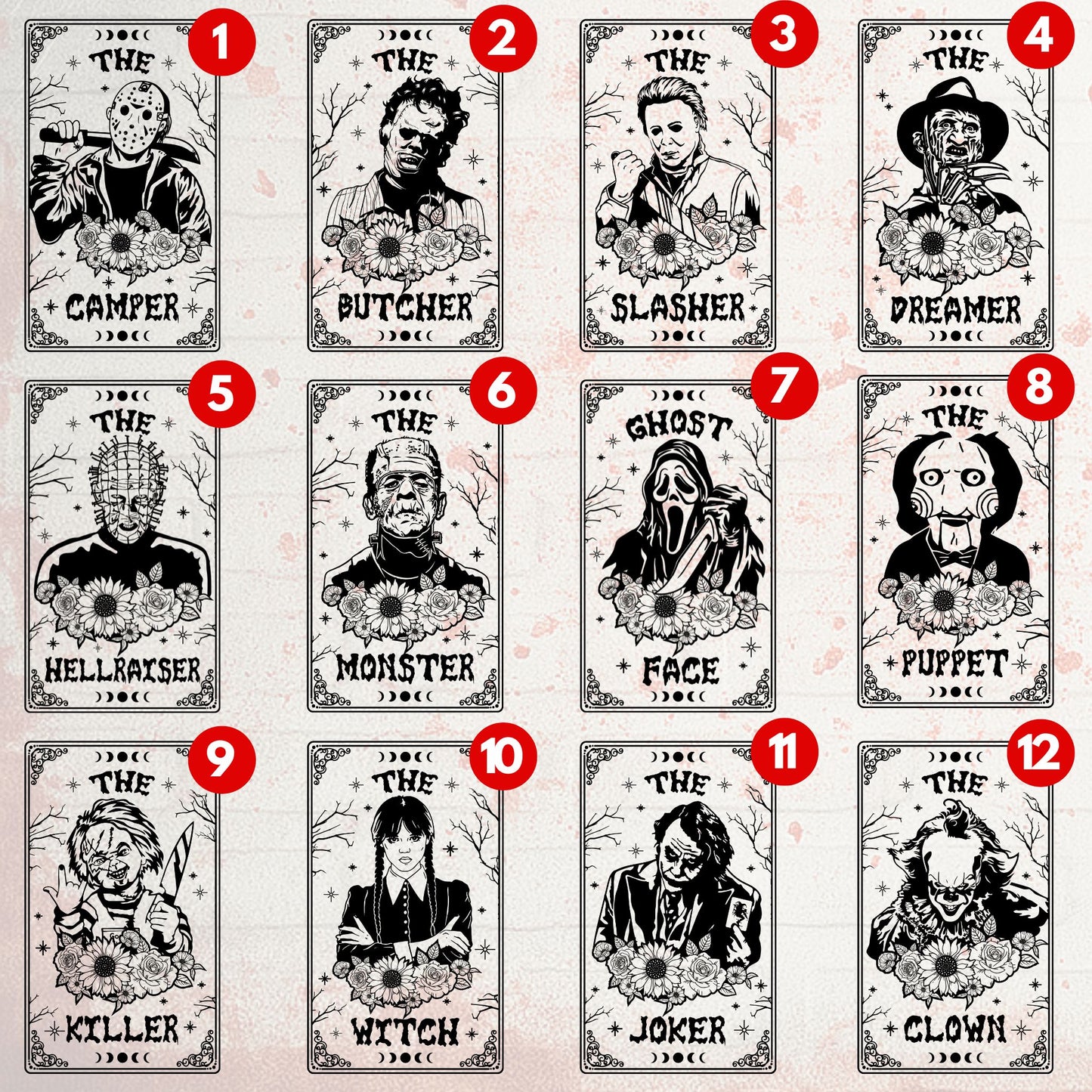 Halloween Tarot - Section 4 | UV DTF Decal