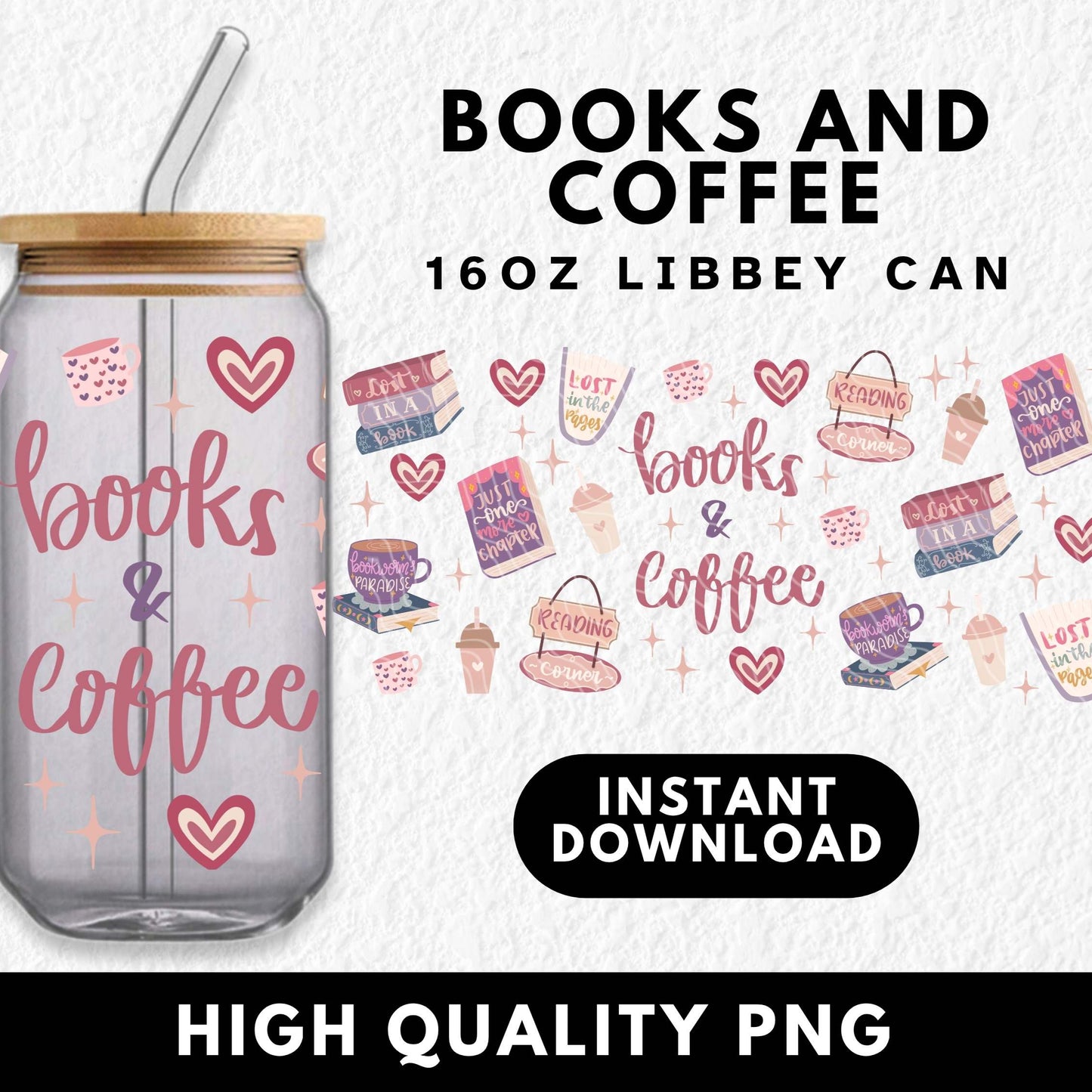 Books & Coffee | Digital Download