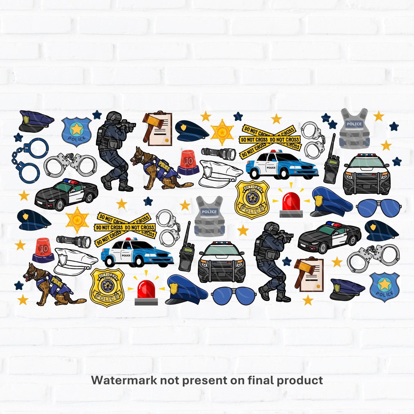 Police | UV DTF Wrap