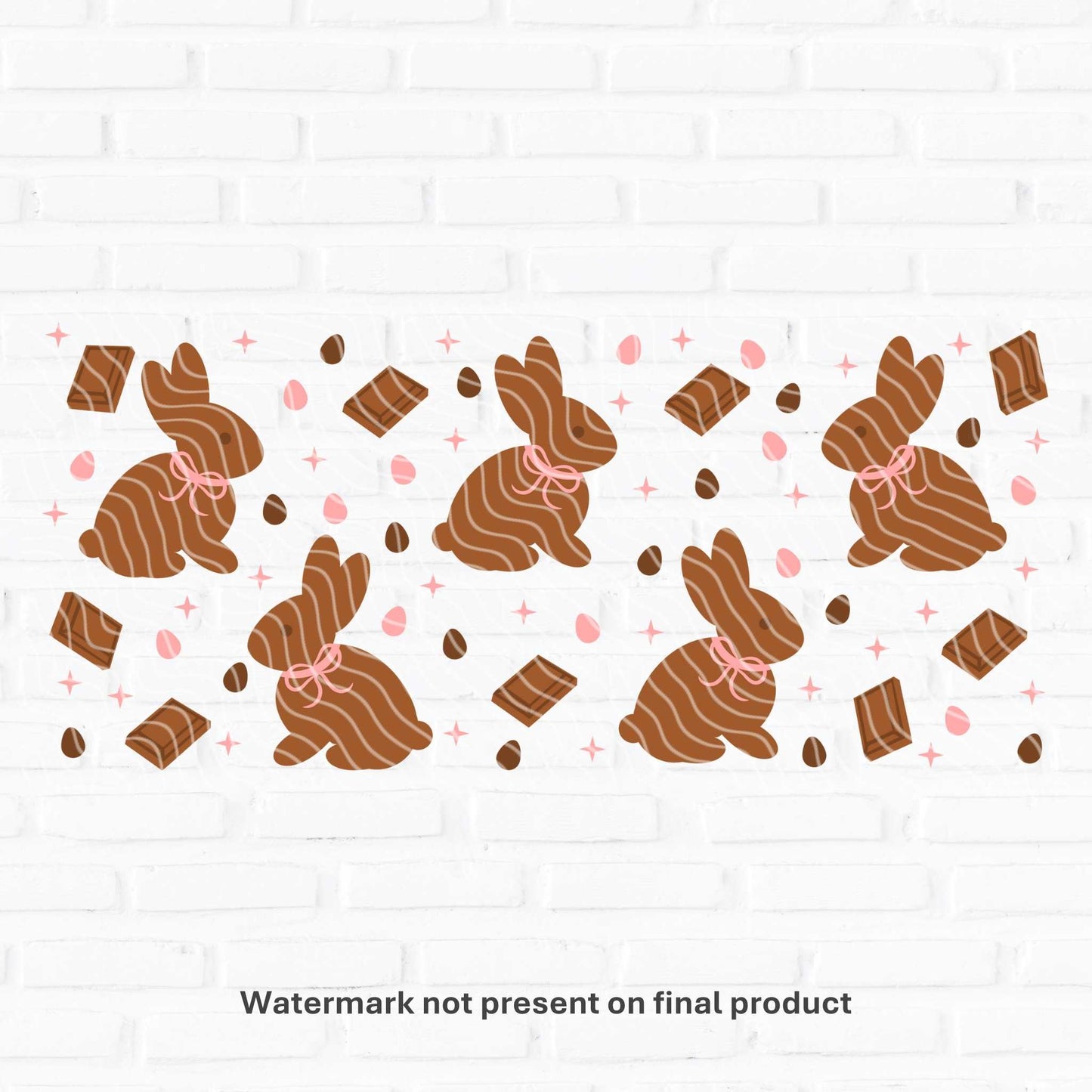 Chocolate Bunny | UV DTF Wrap