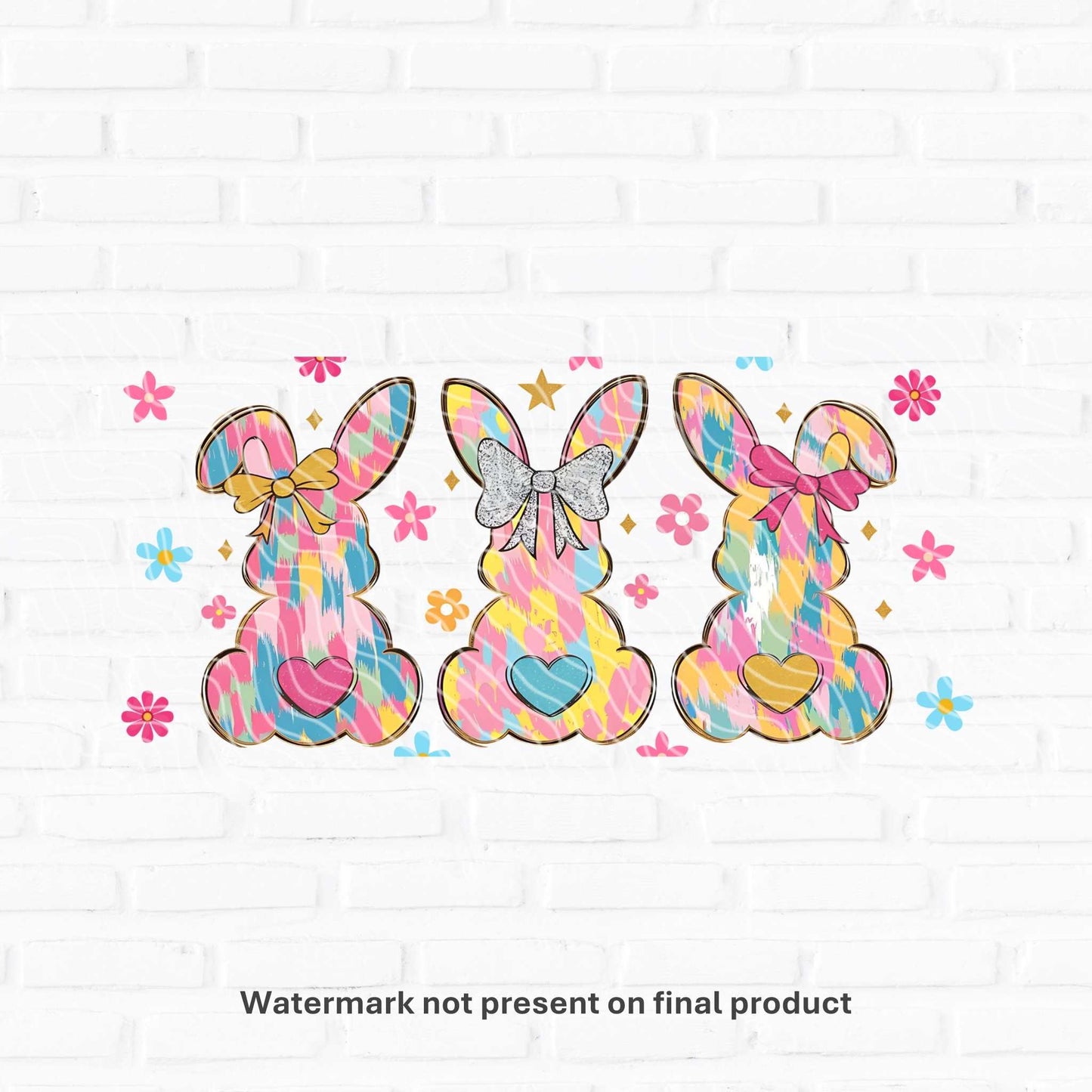 Painted Bunnies | UV DTF Wrap