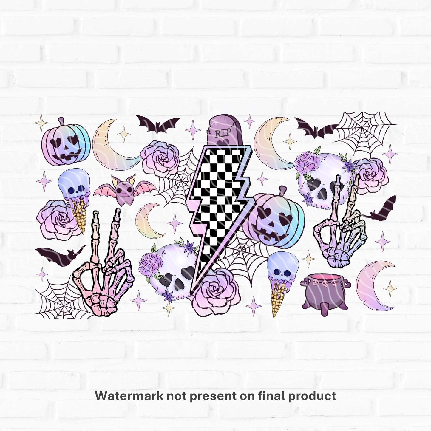 uv dtf wrap spooky retro wraps