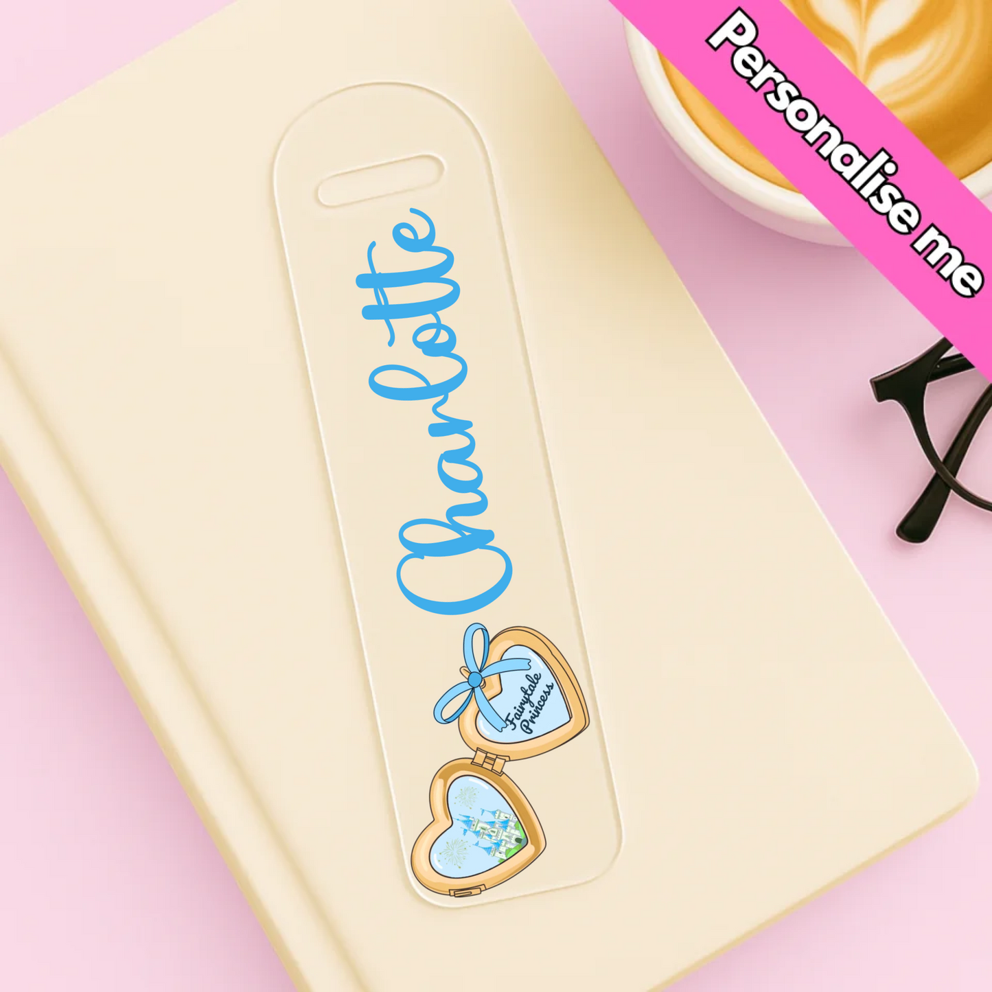 Fairytale Princess Locket | Personalised Bookmark UV DTF