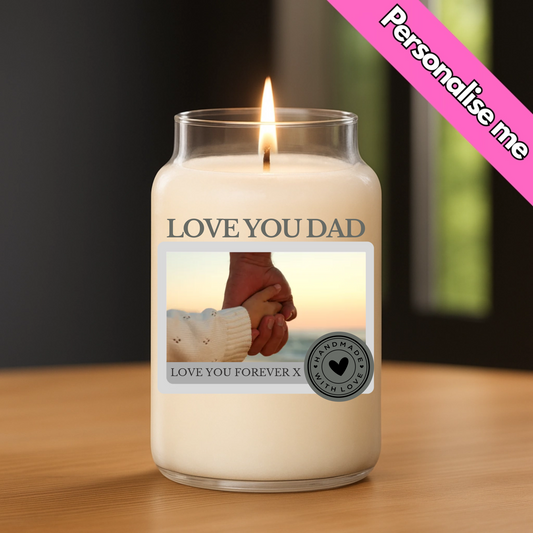 Personalised Candle Label | UV DTF