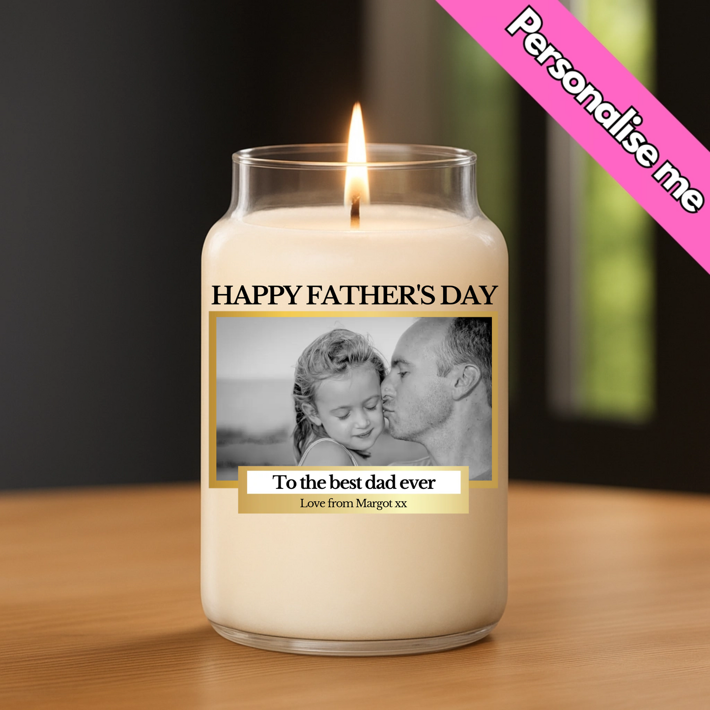 Personalised Candle Label | UV DTF