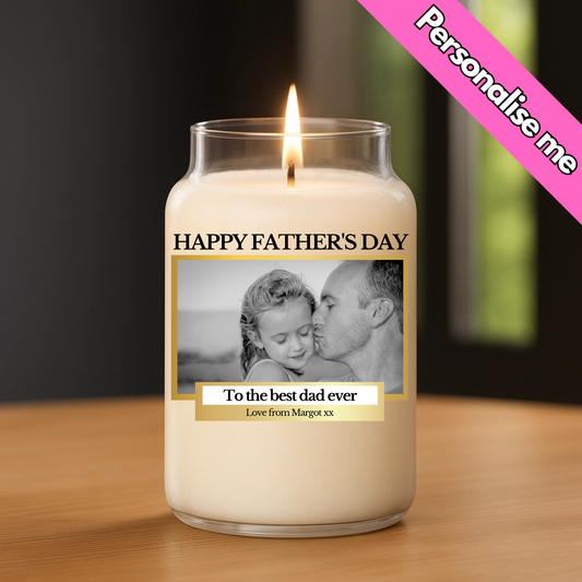 Personalised Candle Label | UV DTF