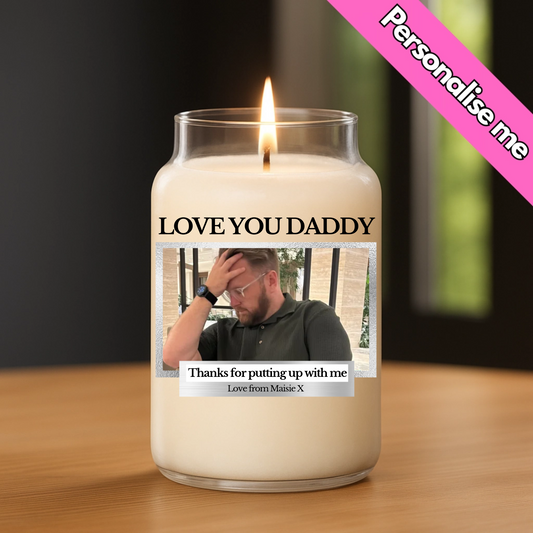 Personalised Candle Label | UV DTF