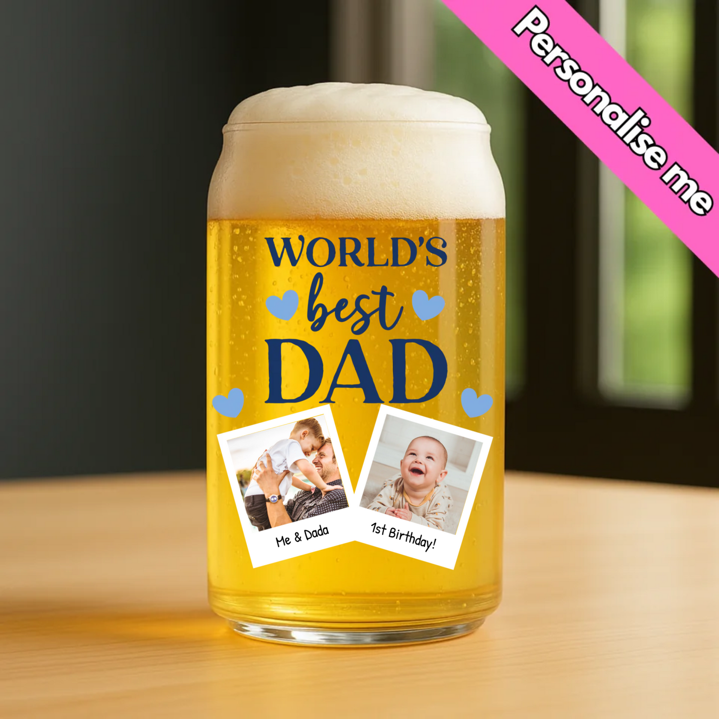 Worlds Best Dad | Personalised UV DTF
