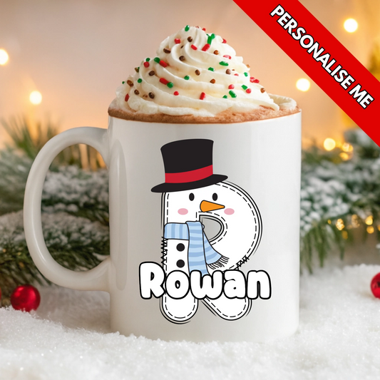 Snowman Letter | Personalised UV DTF