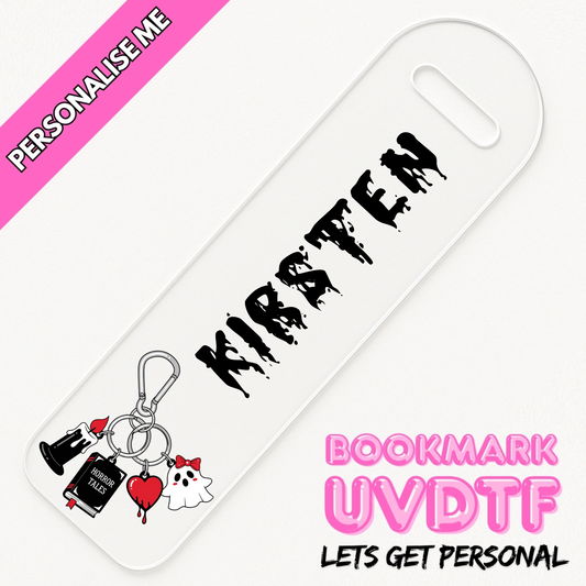 Horror Keyring | Personalised Bookmark UV DTF