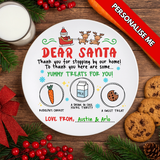 Christmas Eve Plate 2 | Personalised UV DTF