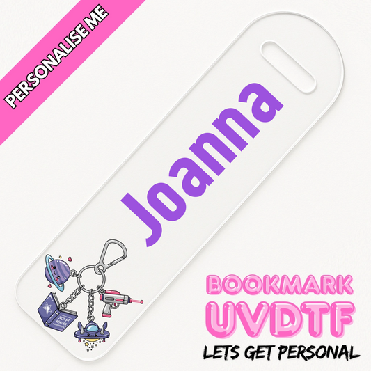 Sci-fi Keyring | Personalised Bookmark UV DTF