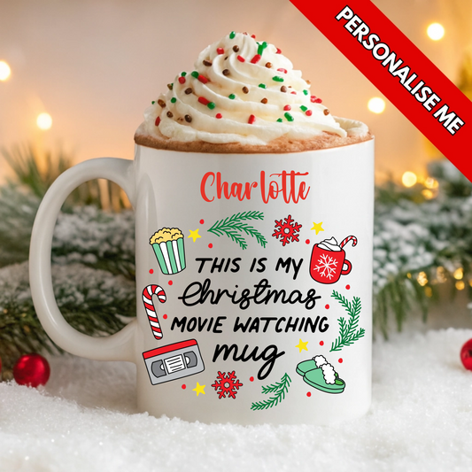 This Is My Christmas Movie Mug | Personalised UV DTF
