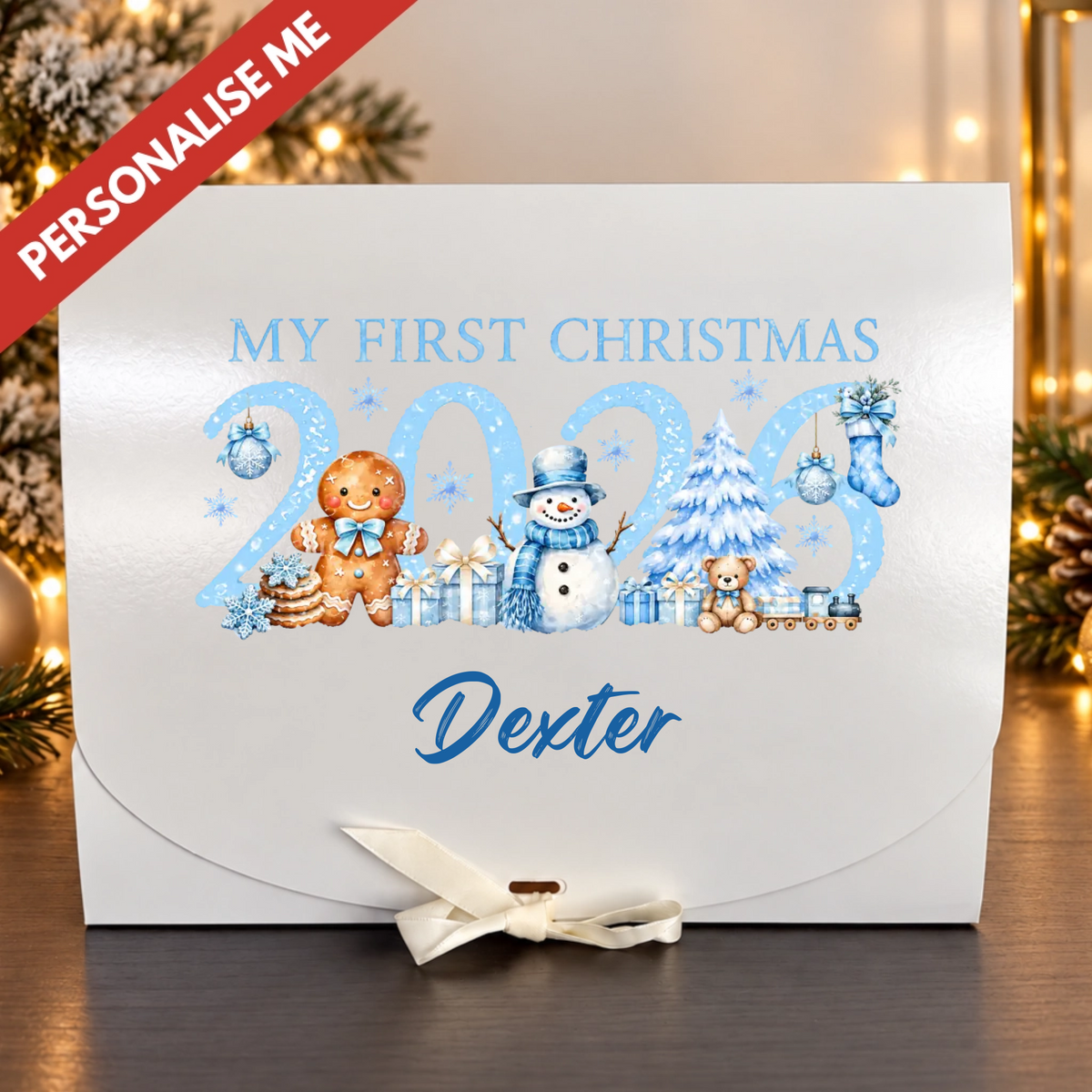 Christmas Gift Box Decal - 08