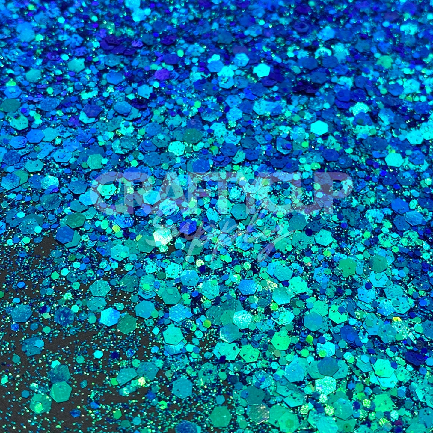blue green colour shift glitter mixes