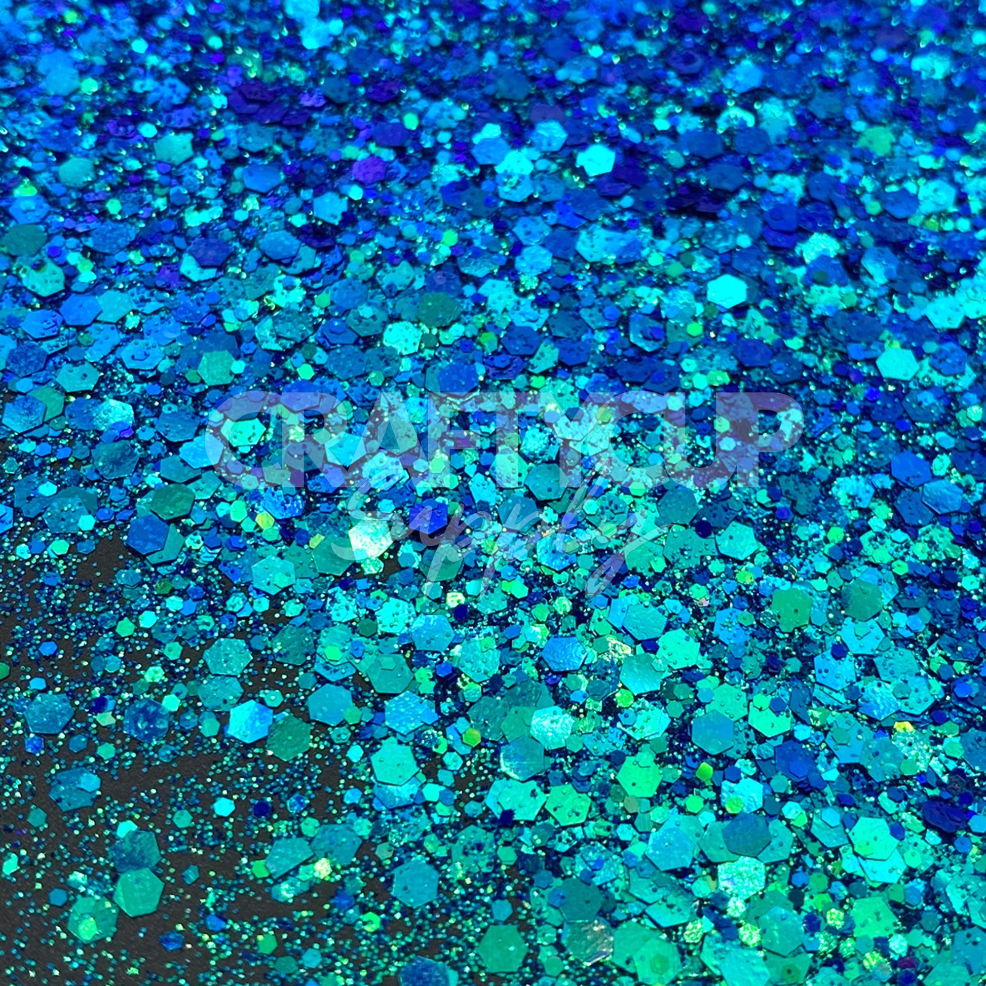 blue green colour shift glitter mixes