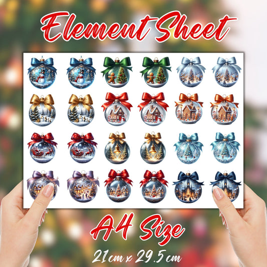 Magical Baubles | UV DTF Element Sheet