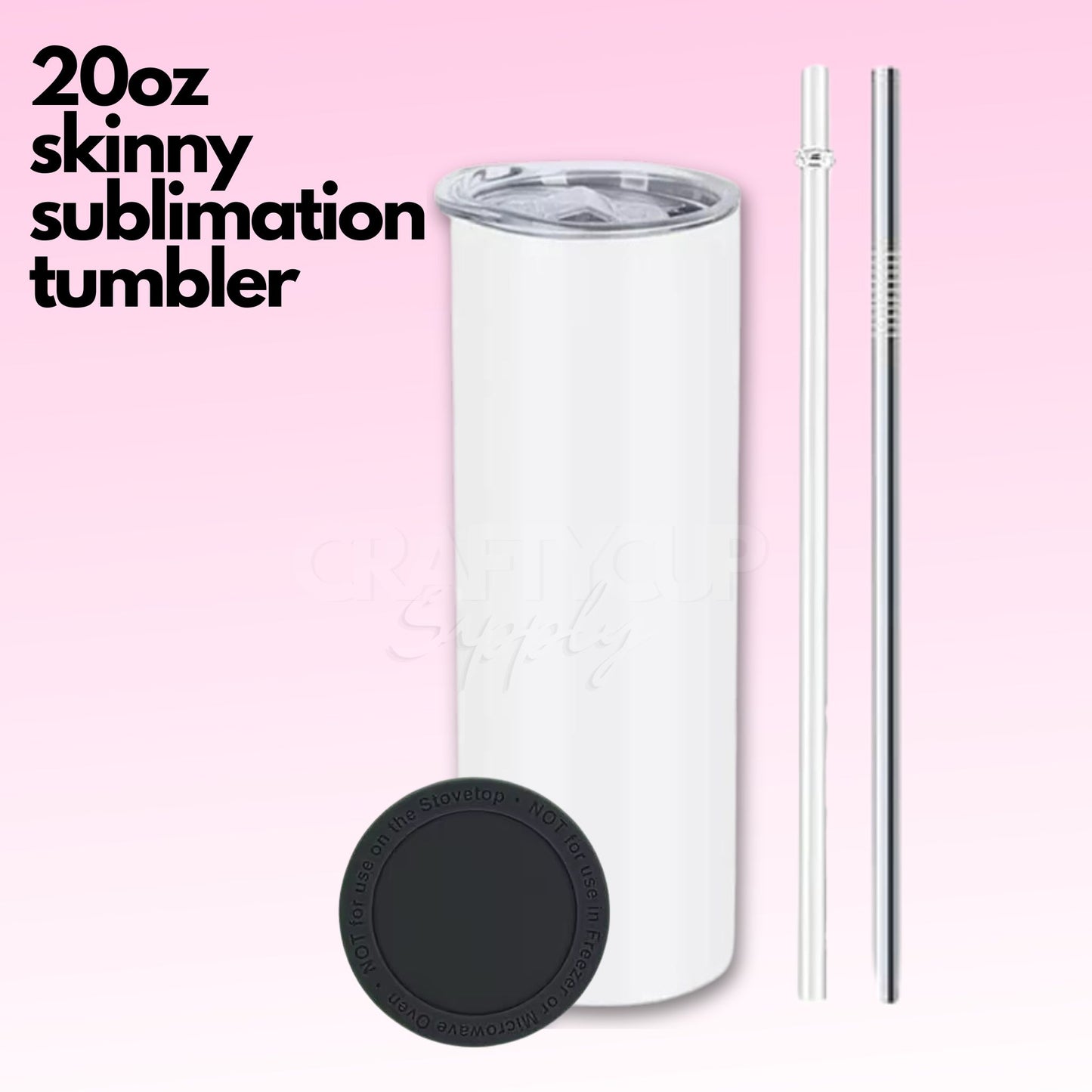 20oz Sublimation Straight Skinny Tumbler Double Wall