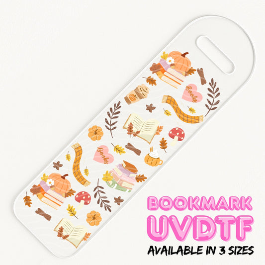 Autumn Reader | Bookmark UV DTF