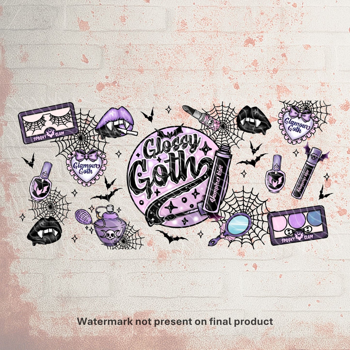 Glossy Goth | UV DTF Wrap