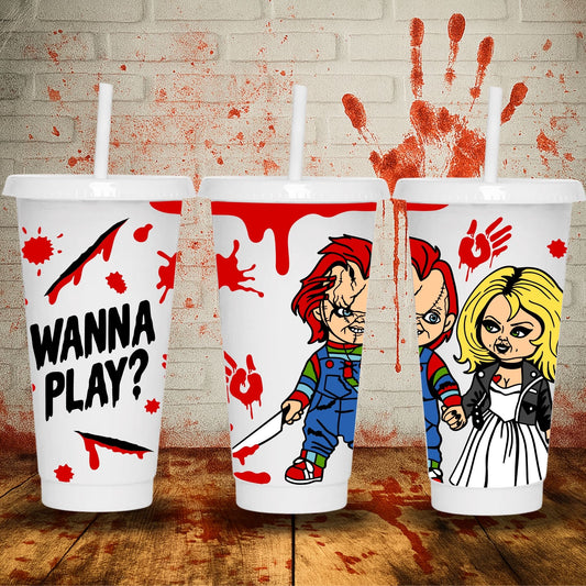 Wanna Play? | Cold Cup UV DTF Wrap