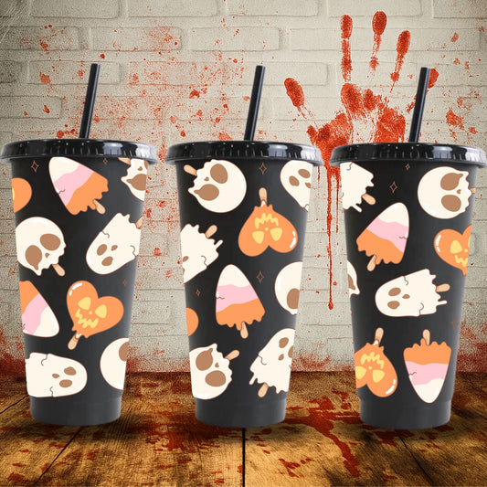 Halloween Ice Cream | Cold Cup UV DTF Wrap