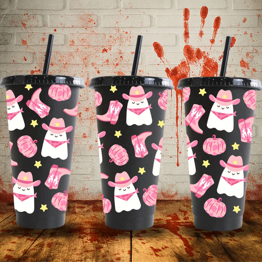 Halloween Cowgirl | Cold Cup UV DTF Wrap