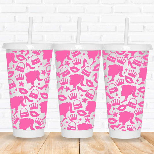 barbie uv dtf wraps for tumbler cups