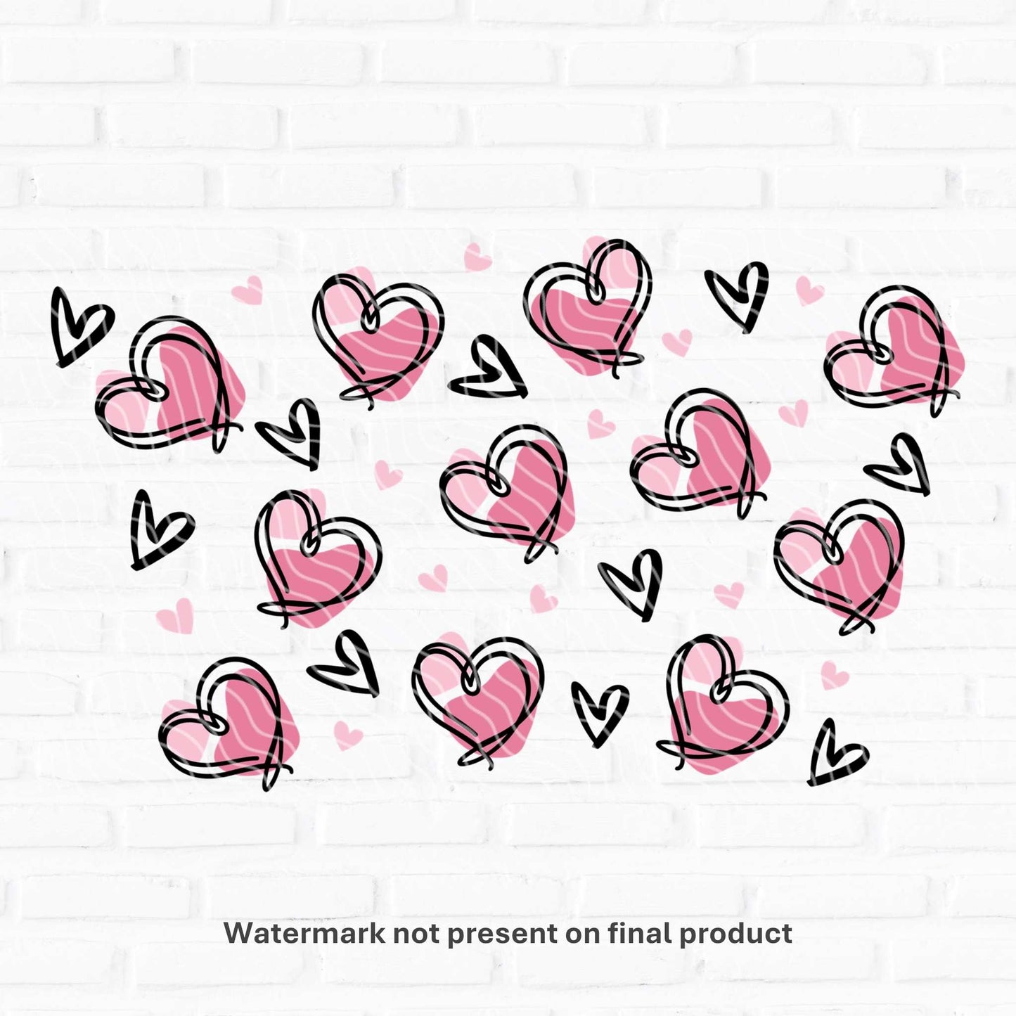 Heart Sketch | UV DTF Wrap