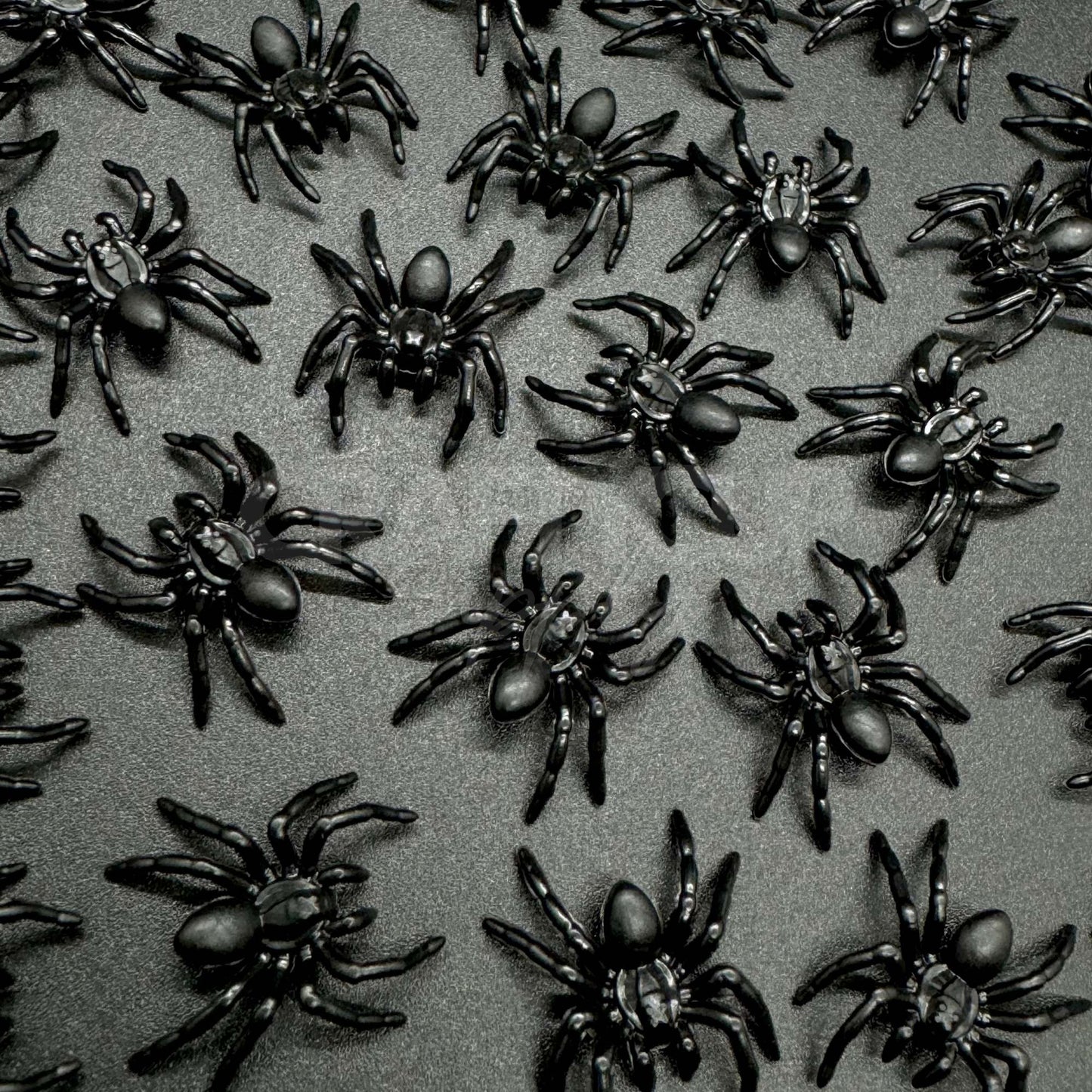 Black Spiders Cabochons (Pack of 10)