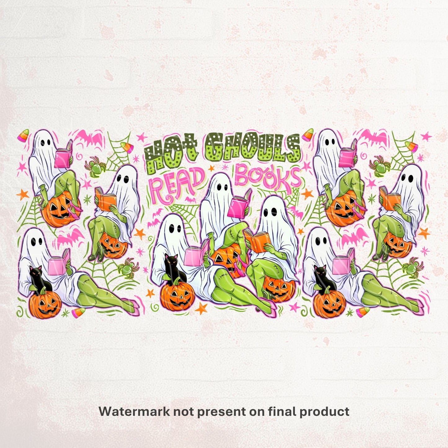 Hot Ghouls Read Books | UV DTF Wrap