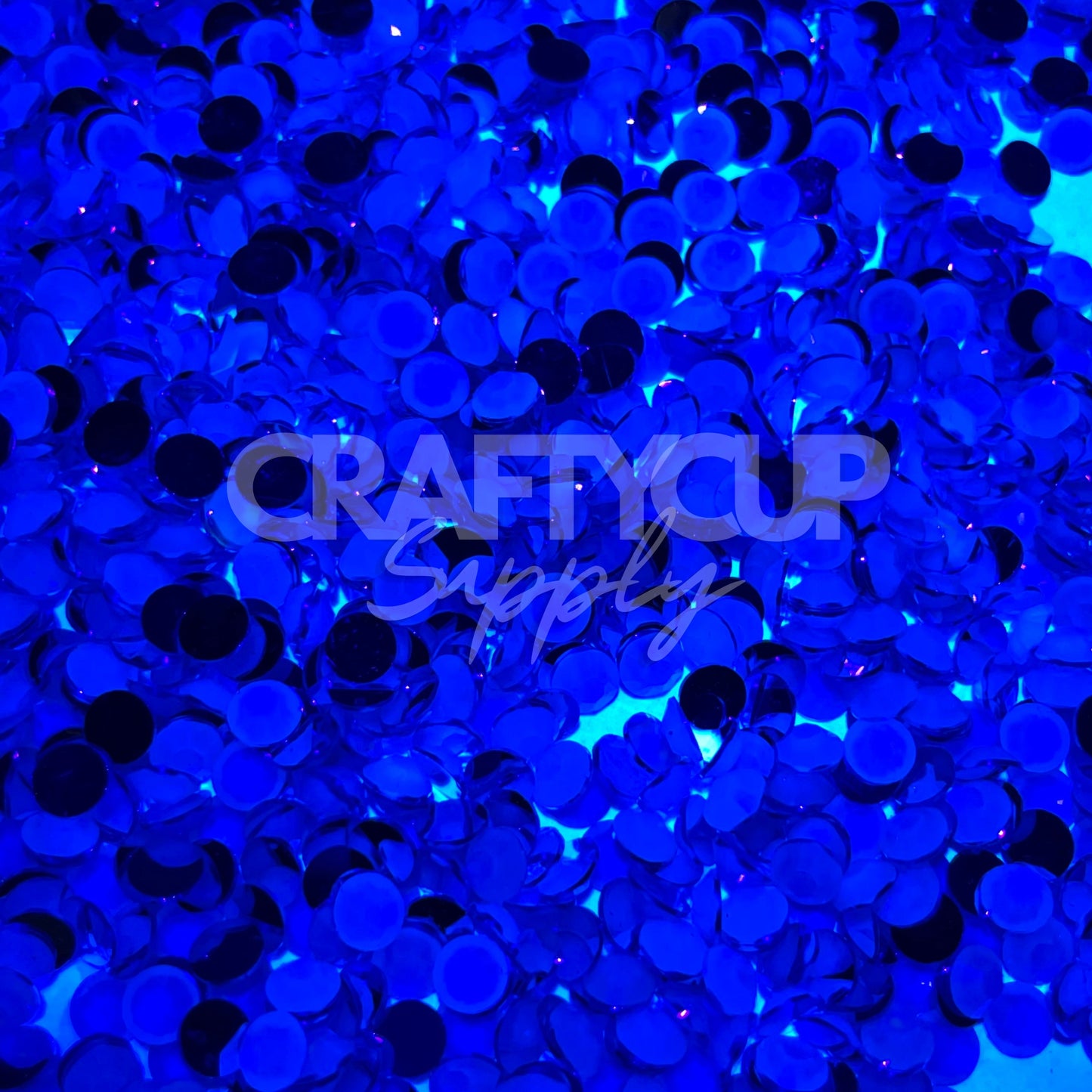 uv rhinestones blue