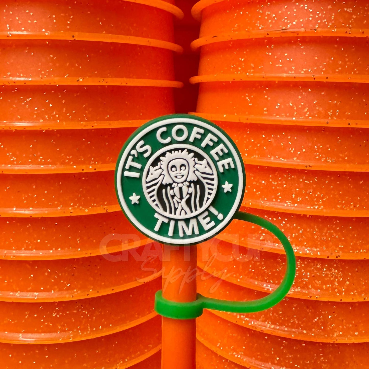 It's Coffee Time Straw Topper