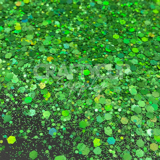 green glitter chunky fine mix uk wholesale