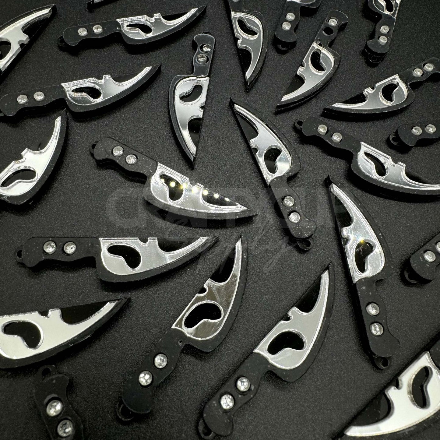 Mirror Ghostface Knives Cabochons (Pack of 5)