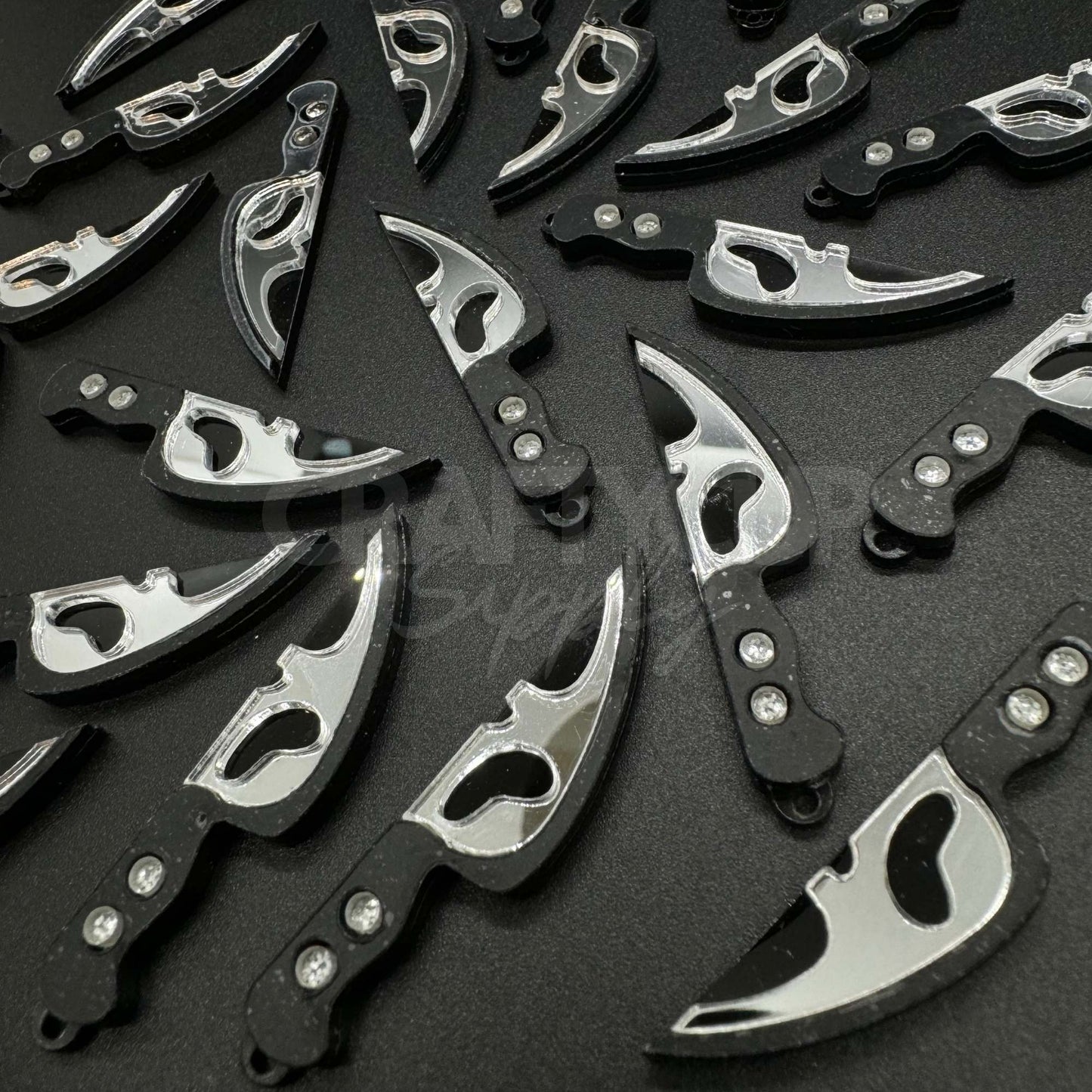 Mirror Ghostface Knives Cabochons (Pack of 5)