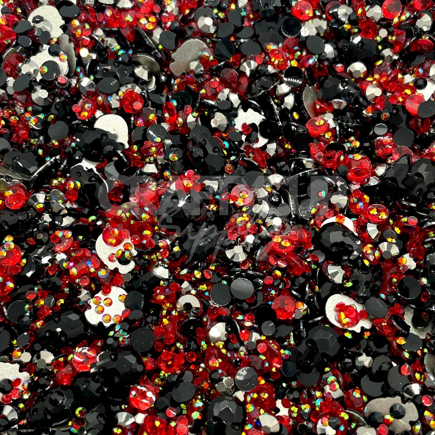 Nightmare Skulls - Pearl & Rhinestone Mix (28g)