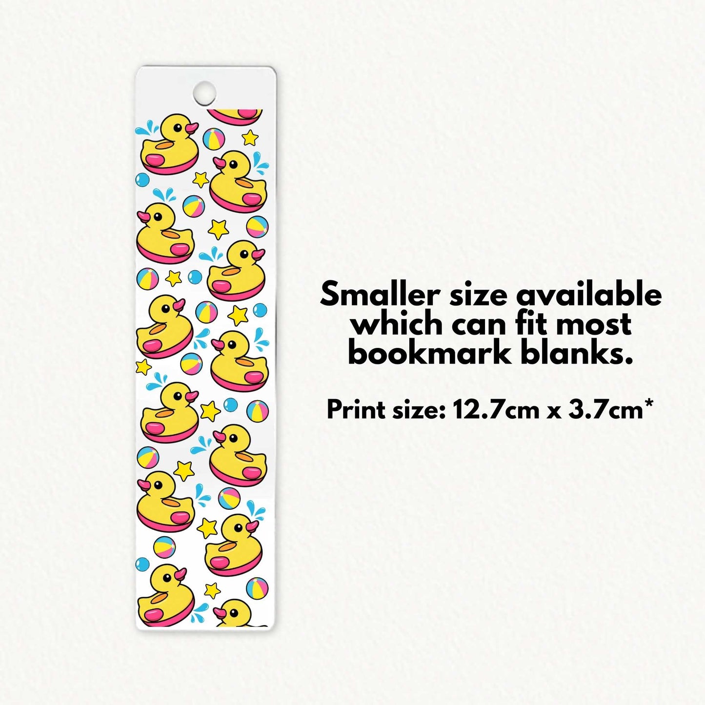 Ducky Pool Party | Bookmark UV DTF