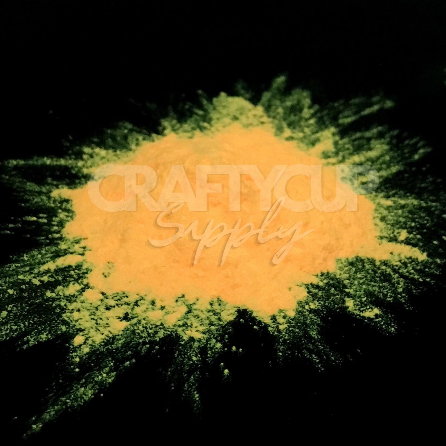 Glow In The Dark Mica Powder - Orange (1oz, 28g Jar)