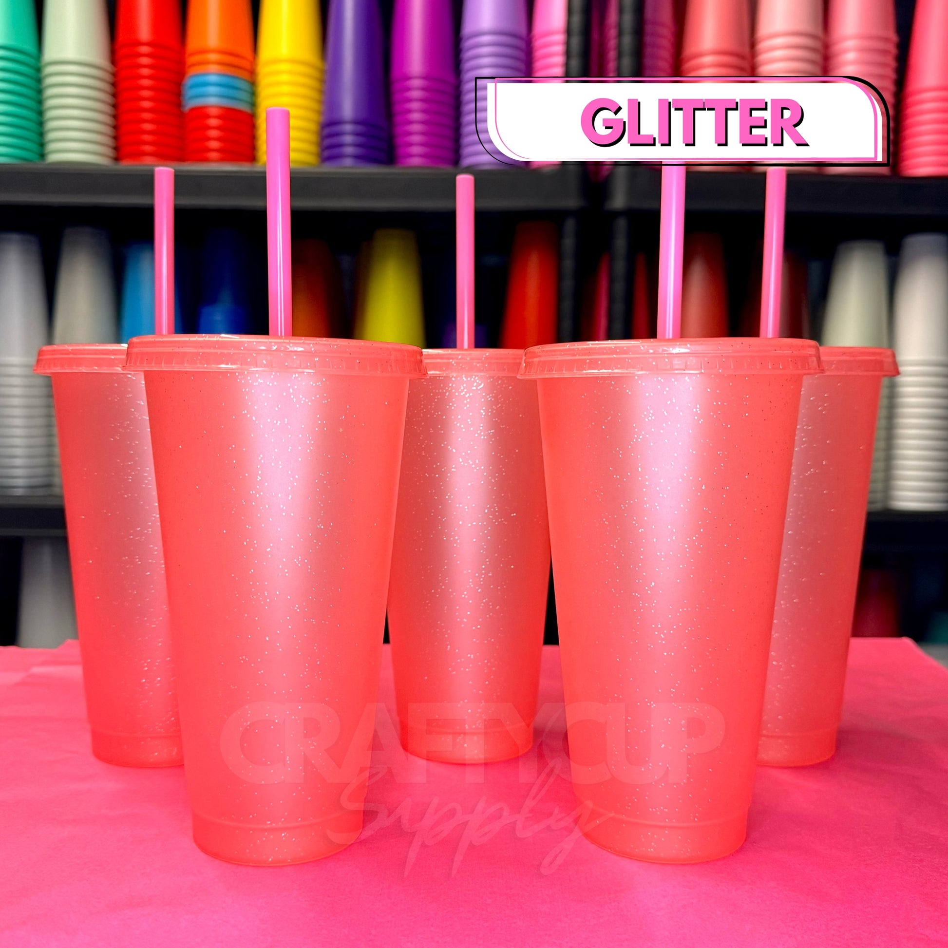 pink cold cups
