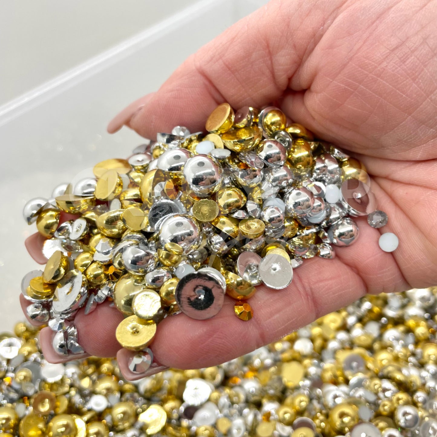 Crown Jewels - Pearl & Rhinestone Mix (28g)